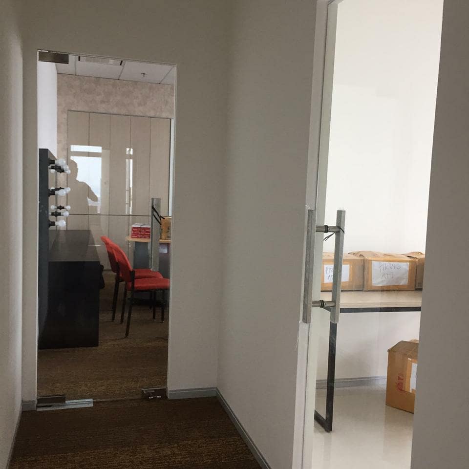 Glass partition at John Robert Powers Menara Astra4