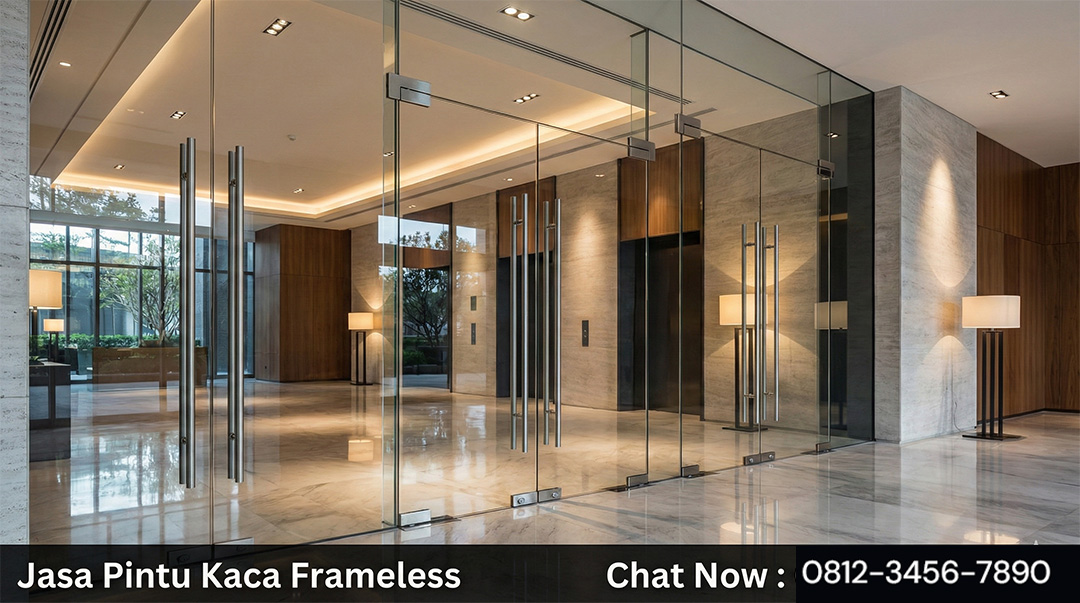Jasa Pintu Kaca Frameless
