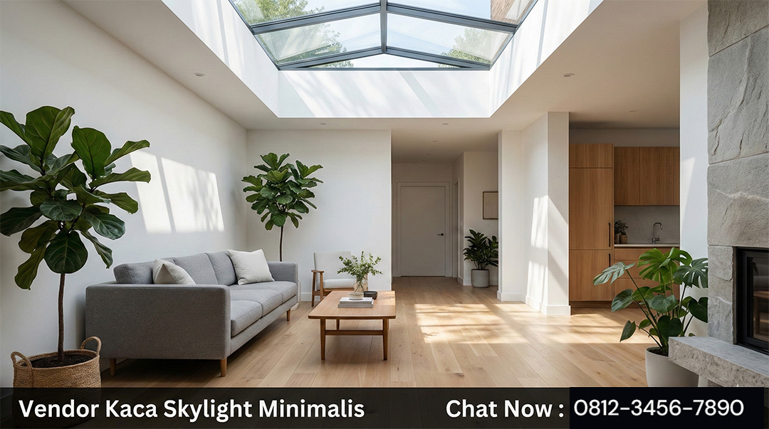 Vendor kaca skylight minimalis